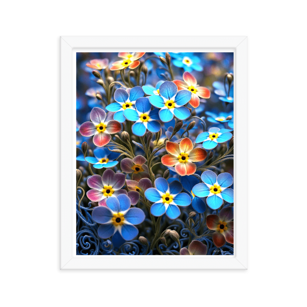 Petal Rhapsody - Framed Matte Poster Home & Garden > Decor > Artwork > Posters, Prints, & Visual Artwork