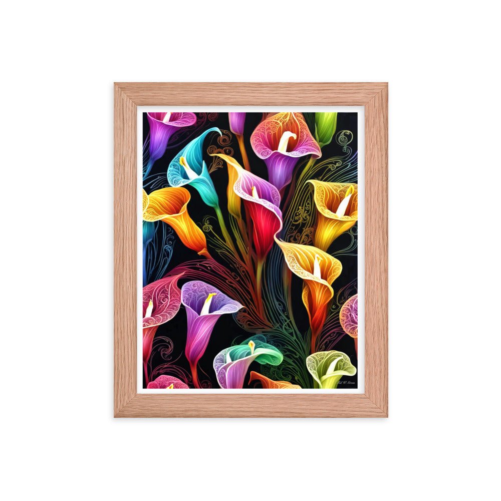 Petal Vortex - Framed Matte Poster Home & Garden > Decor > Artwork > Posters, Prints, & Visual Artwork