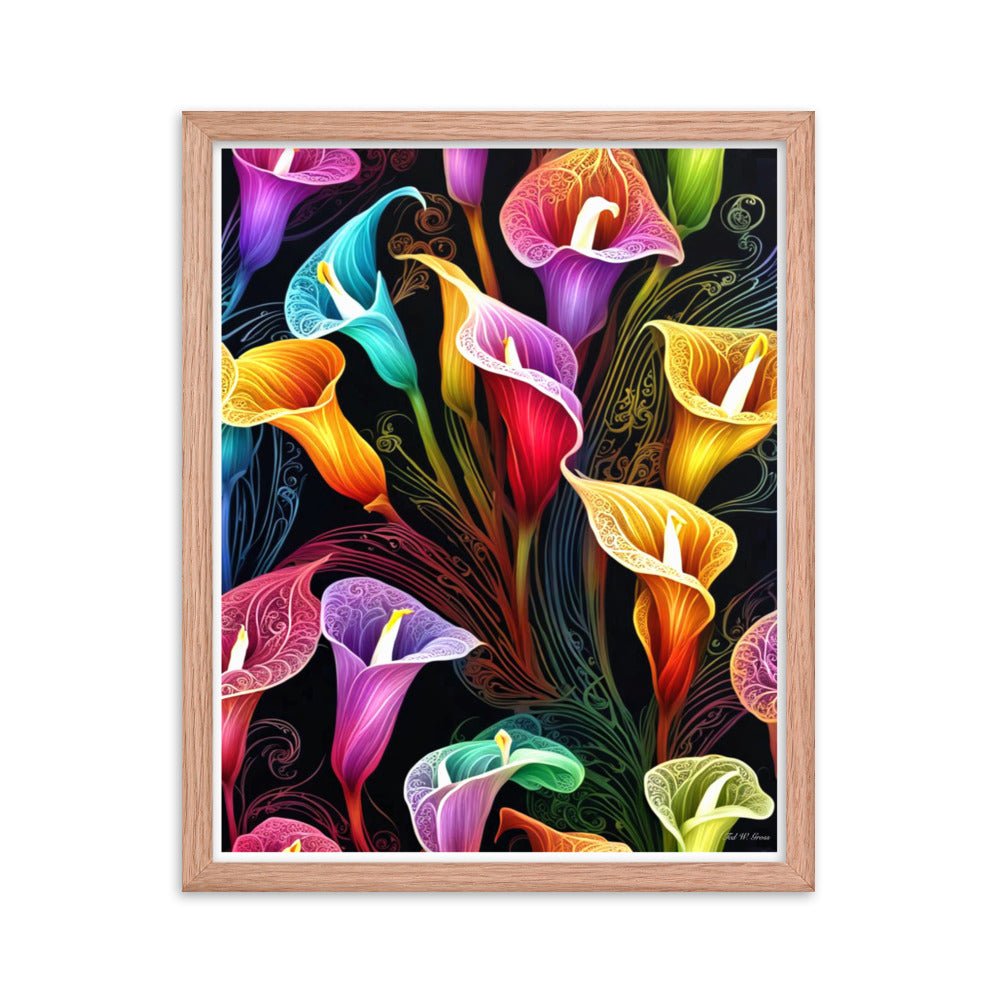Petal Vortex - Framed Matte Poster Home & Garden > Decor > Artwork > Posters, Prints, & Visual Artwork