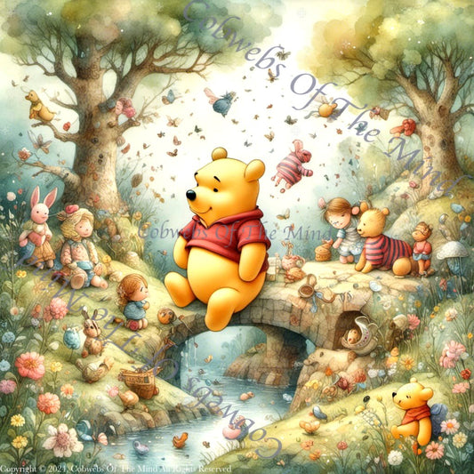 Pooh's Magical Forest Friends - Digital Art Art > Digital Art > Cobwebs Of The Mind > Abstract > Digital Compositions