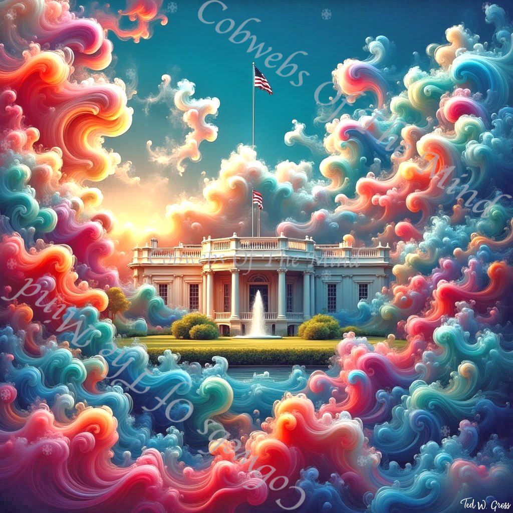 Presidential Swirl - OpenSea NFT American Reverie Legendary 1-Drop Art > Digital Art > Cobwebs Of The Mind > Abstract > Digital Compositions