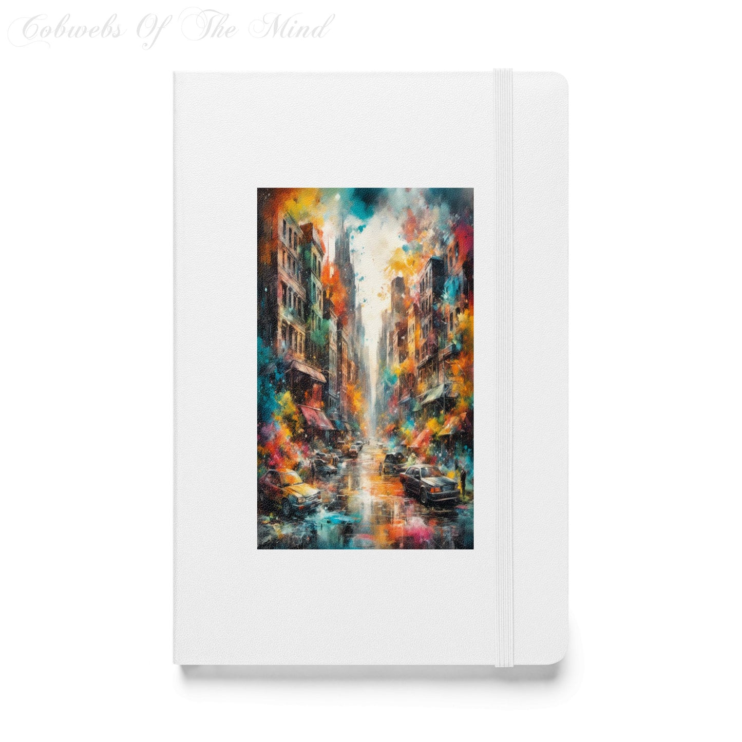 Puddles of Urban Brilliance - Elegant Hardcover Journal Notebook Journals