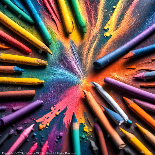 Rainbow Rupture - Digital Art color digital art vibrant Art > Digital Art > Cobwebs Of The Mind > Abstract > Digital Compositions
