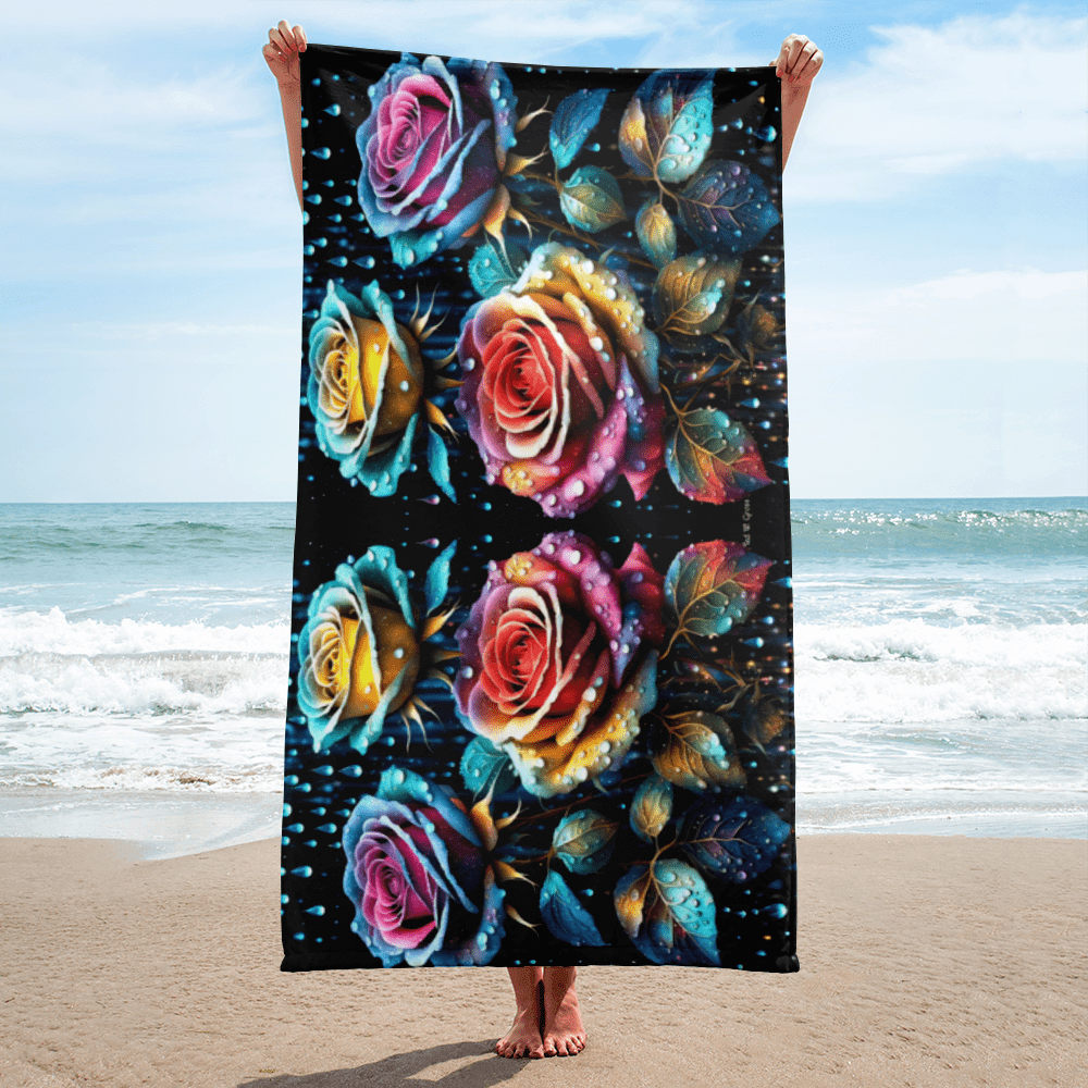 Rose Intricacy - 30*60 Bath & Beach Towel Bath & Beach Towel