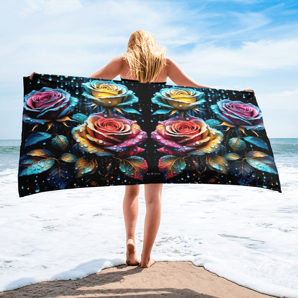 Rose Intricacy - 30*60 Bath & Beach Towel Bath & Beach Towel
