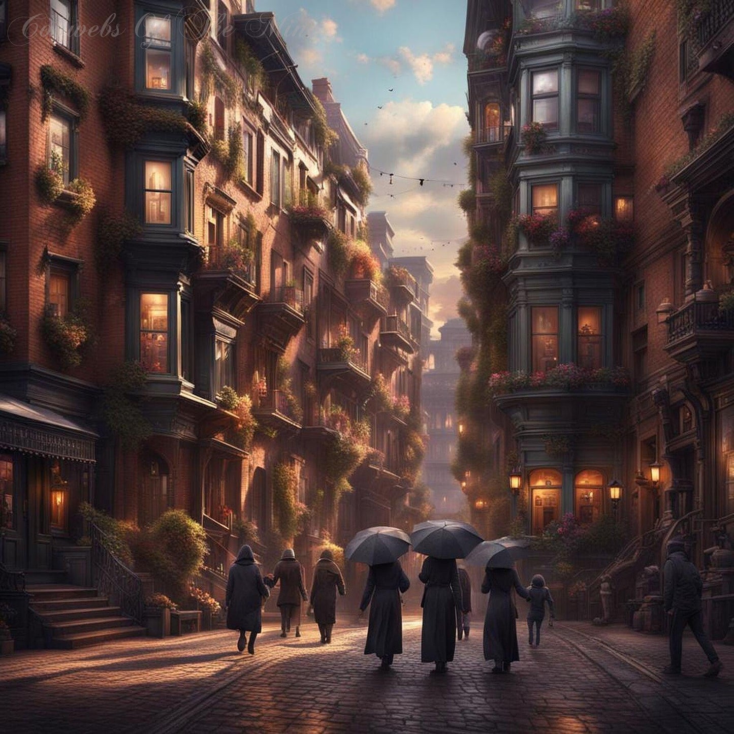 Serenade on Cobblestone-CH Giclée