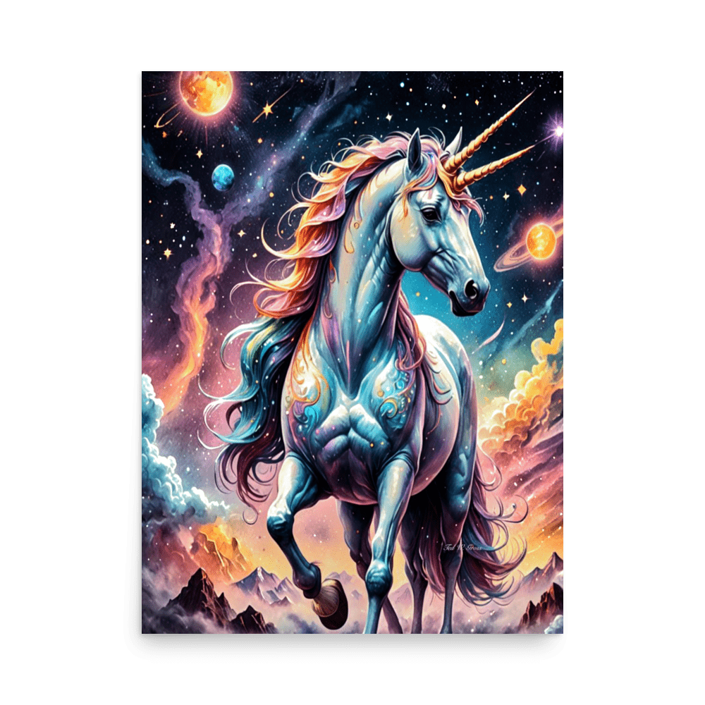 Stardust Gallop - Enhanced Matte Poster Home & Garden > Decor > Artwork > Posters, Prints, & Visual Artwork