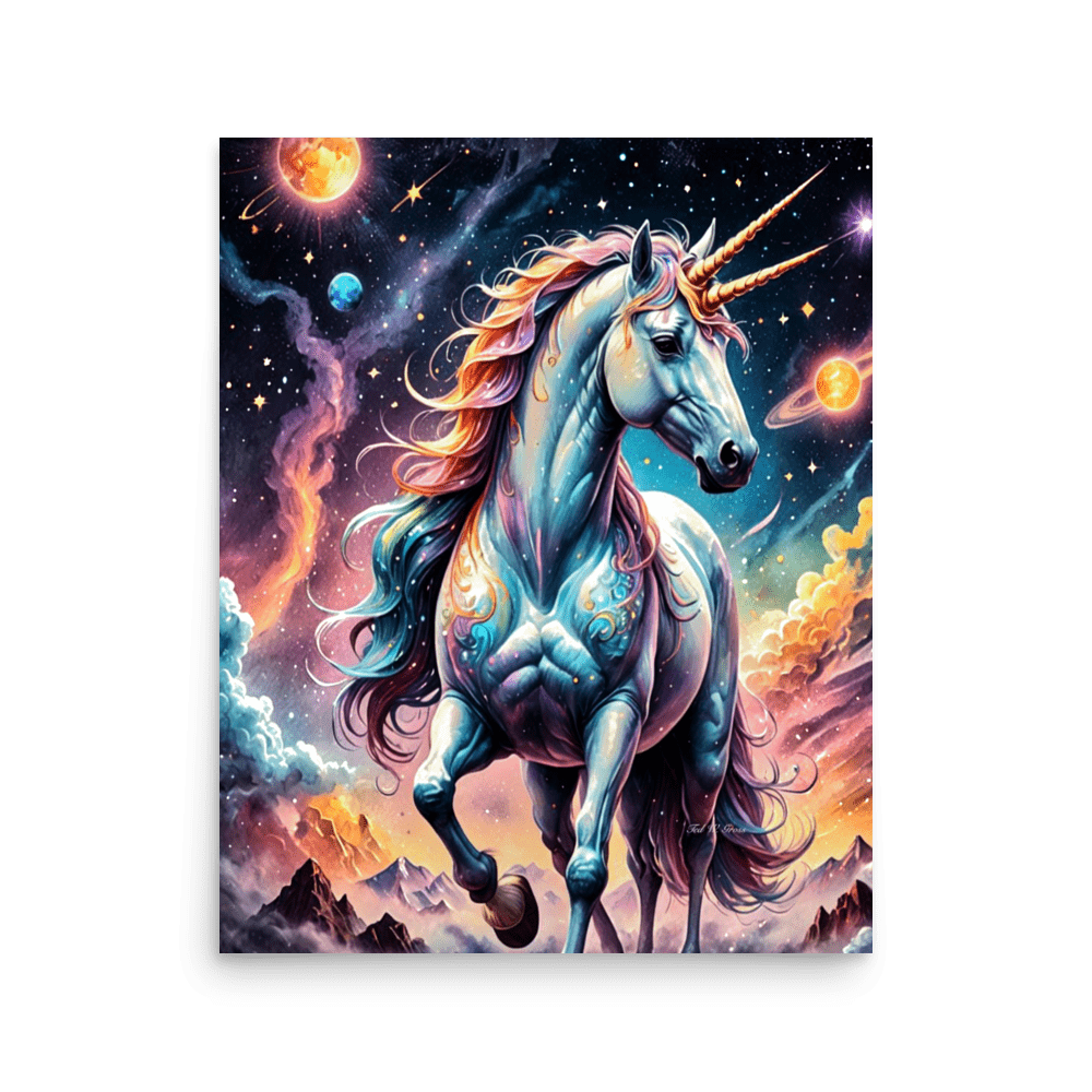 Stardust Gallop - Enhanced Matte Poster Home & Garden > Decor > Artwork > Posters, Prints, & Visual Artwork