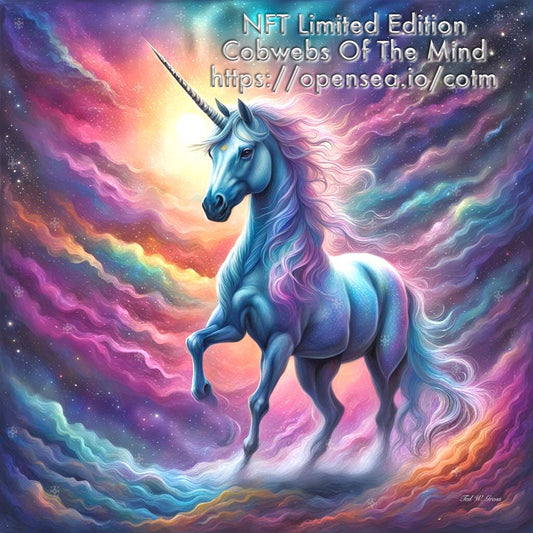 Stardust Unicorn - OpenSea Bazoodie NFT Collection Art > Digital Art > Cobwebs Of The Mind > Abstract > Digital Compositions