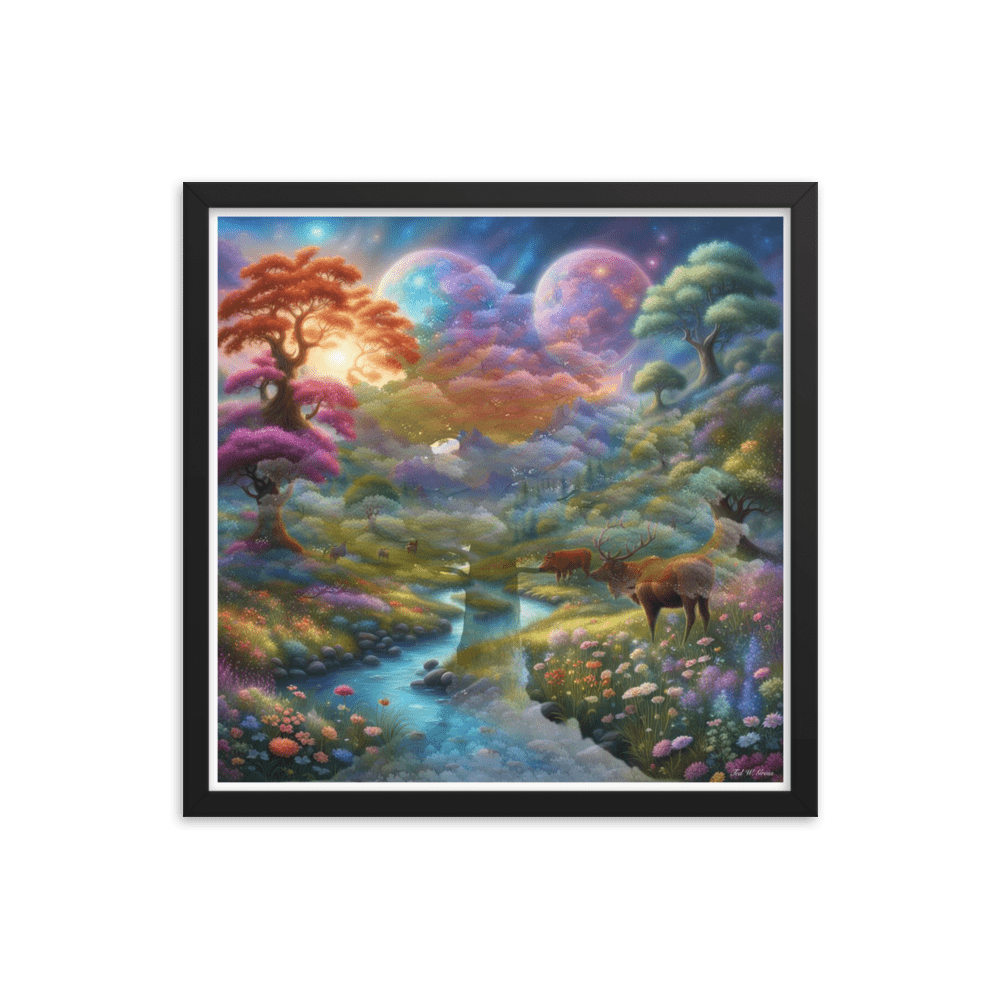 Surreal Paradise - Framed Matte Poster Home & Garden > Decor > Artwork > Posters, Prints, & Visual Artwork