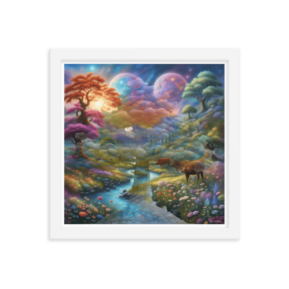 Surreal Paradise - Framed Matte Poster Home & Garden > Decor > Artwork > Posters, Prints, & Visual Artwork