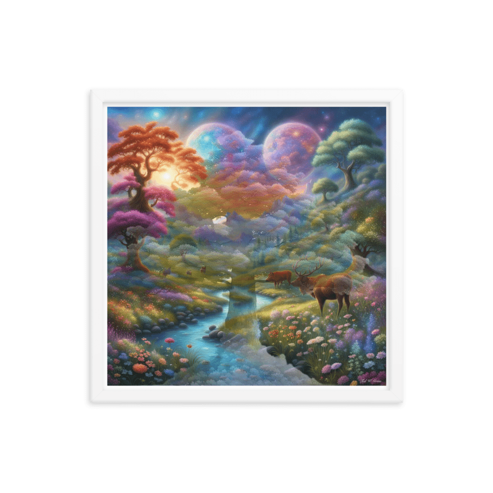 Surreal Paradise - Framed Matte Poster Home & Garden > Decor > Artwork > Posters, Prints, & Visual Artwork