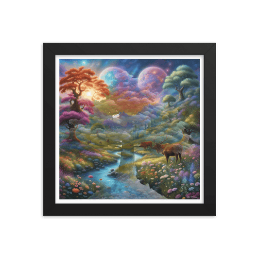 Surreal Paradise - Framed Matte Poster Home & Garden > Decor > Artwork > Posters, Prints, & Visual Artwork