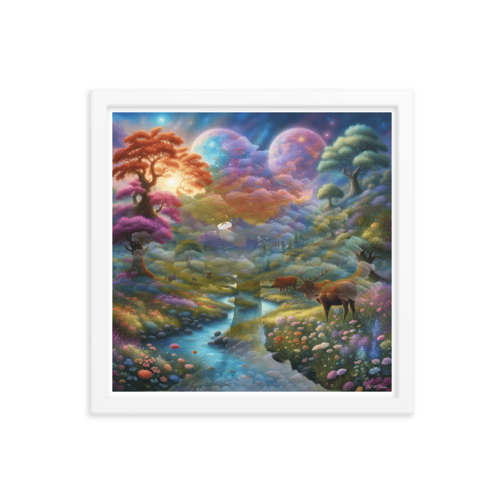 Surreal Paradise - Framed Matte Poster Home & Garden > Decor > Artwork > Posters, Prints, & Visual Artwork