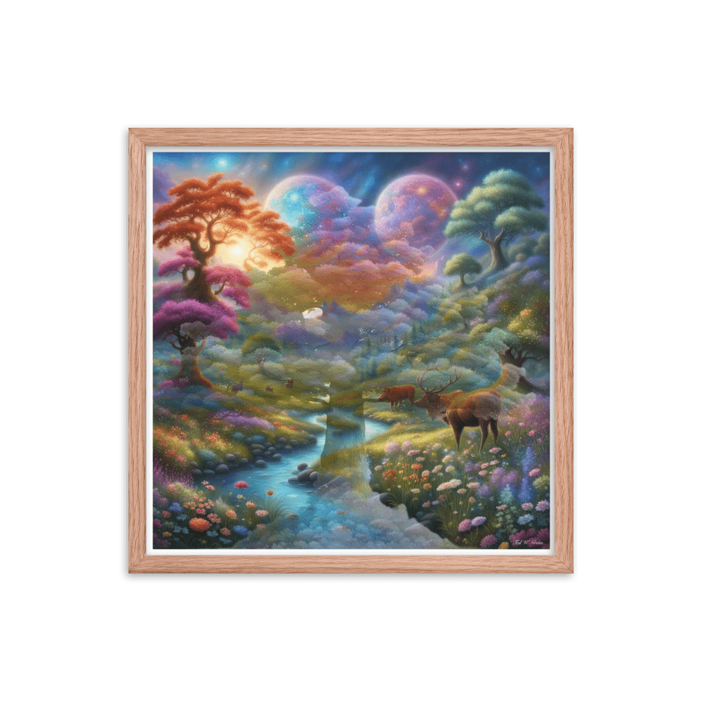 Surreal Paradise - Framed Matte Poster Home & Garden > Decor > Artwork > Posters, Prints, & Visual Artwork