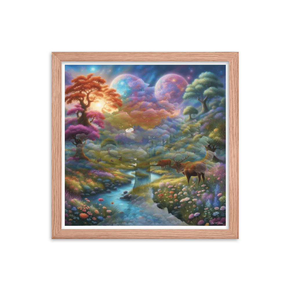 Surreal Paradise - Framed Matte Poster Home & Garden > Decor > Artwork > Posters, Prints, & Visual Artwork