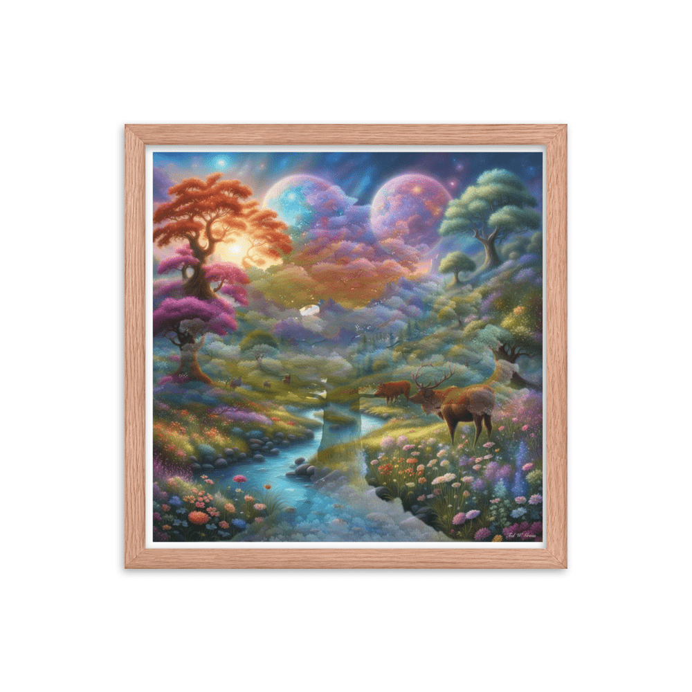 Surreal Paradise - Framed Matte Poster Home & Garden > Decor > Artwork > Posters, Prints, & Visual Artwork