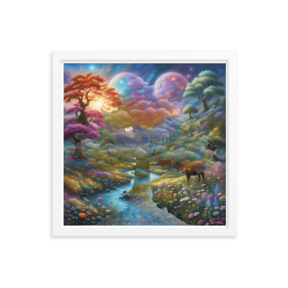 Surreal Paradise - Framed Matte Poster Home & Garden > Decor > Artwork > Posters, Prints, & Visual Artwork