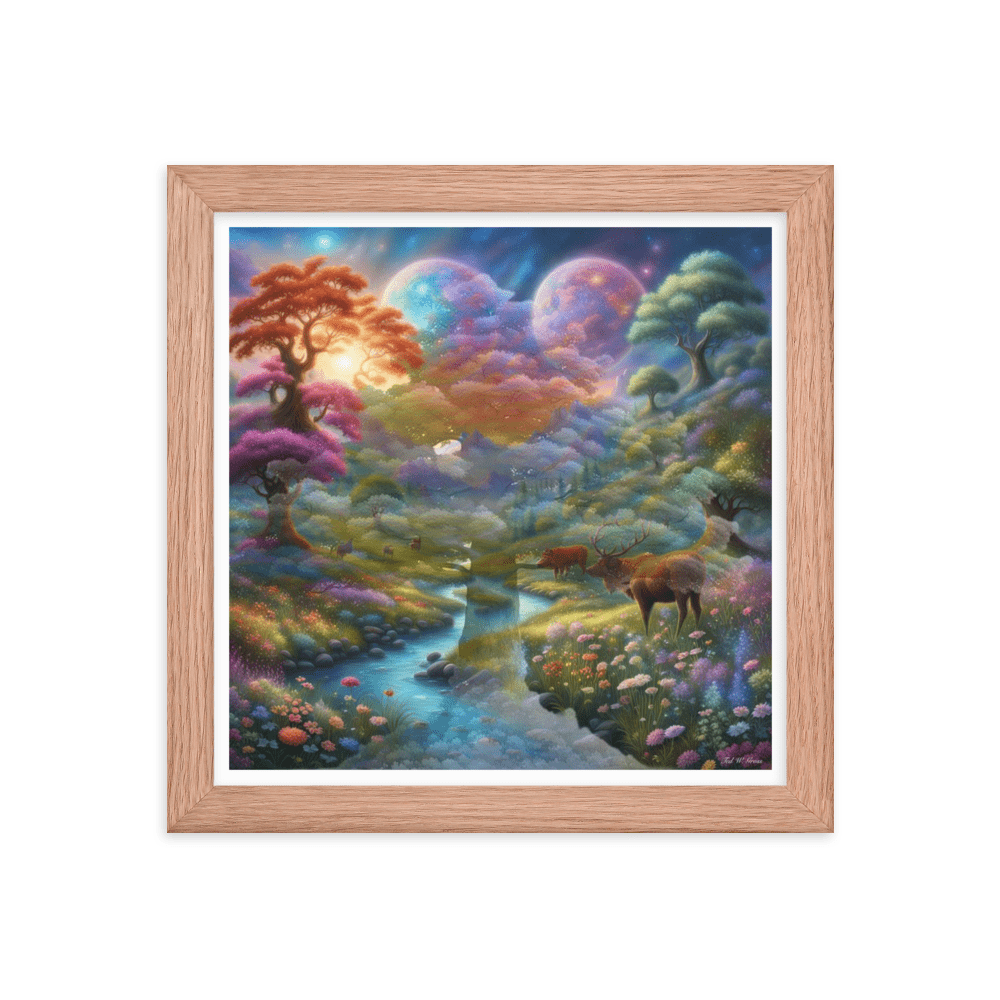 Surreal Paradise - Framed Matte Poster Home & Garden > Decor > Artwork > Posters, Prints, & Visual Artwork