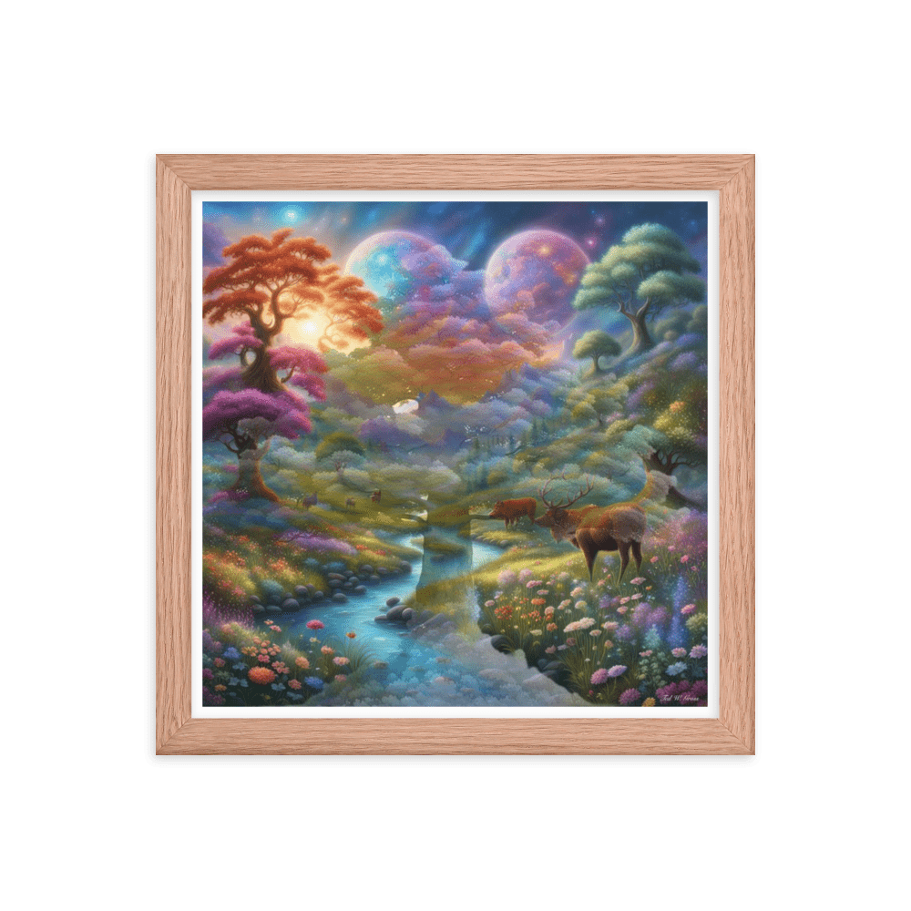 Surreal Paradise - Framed Matte Poster Home & Garden > Decor > Artwork > Posters, Prints, & Visual Artwork