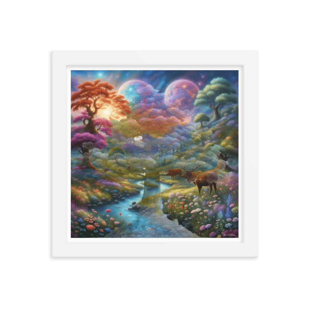 Surreal Paradise - Framed Matte Poster Home & Garden > Decor > Artwork > Posters, Prints, & Visual Artwork