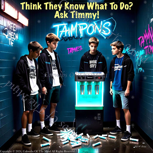 Tampons For Tim #3 - Digital Art - Cobwebs Of The Mind