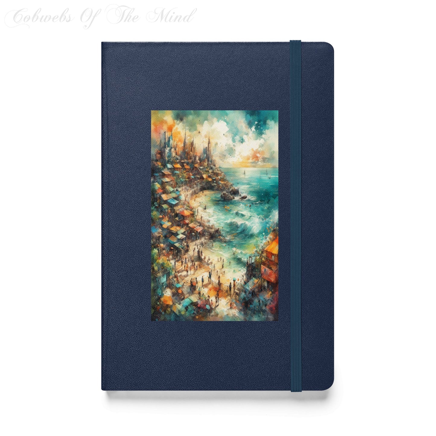 The Coastal Market Canvas - Elegant Hardcover Journal Notebook Journals