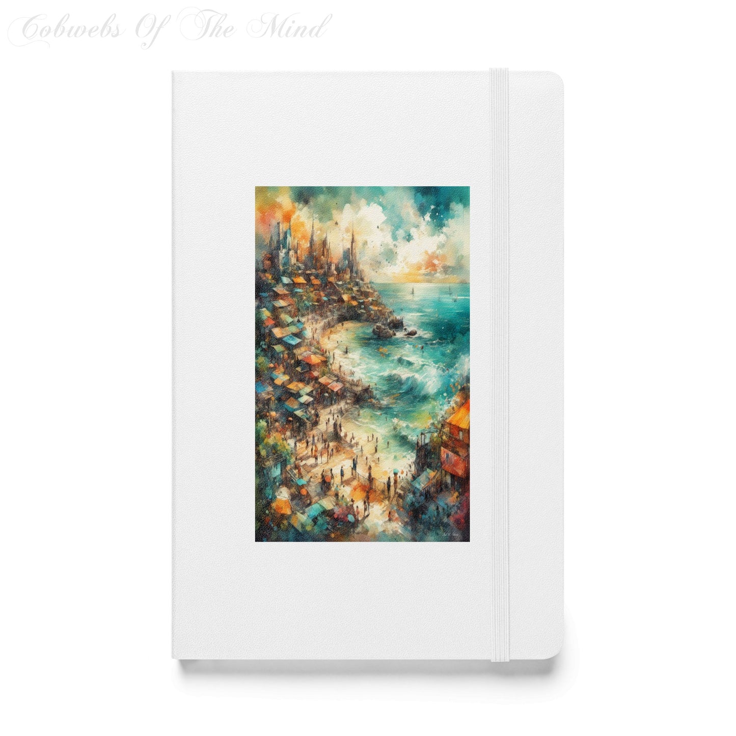 The Coastal Market Canvas - Elegant Hardcover Journal Notebook Journals