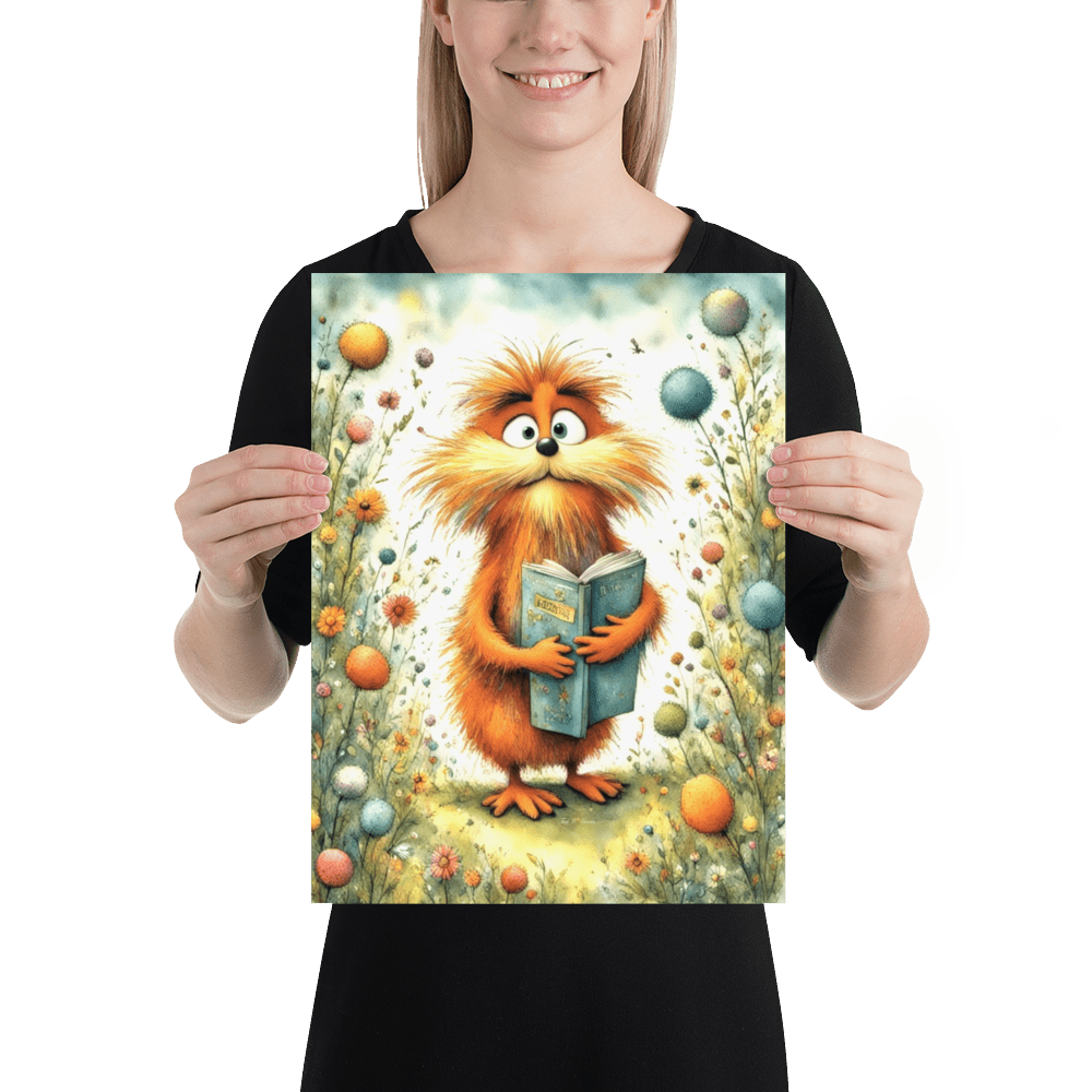 The Literary Lorax - Enhanced Matte Poster Home & Garden > Decor > Artwork > Posters, Prints, & Visual Artwork