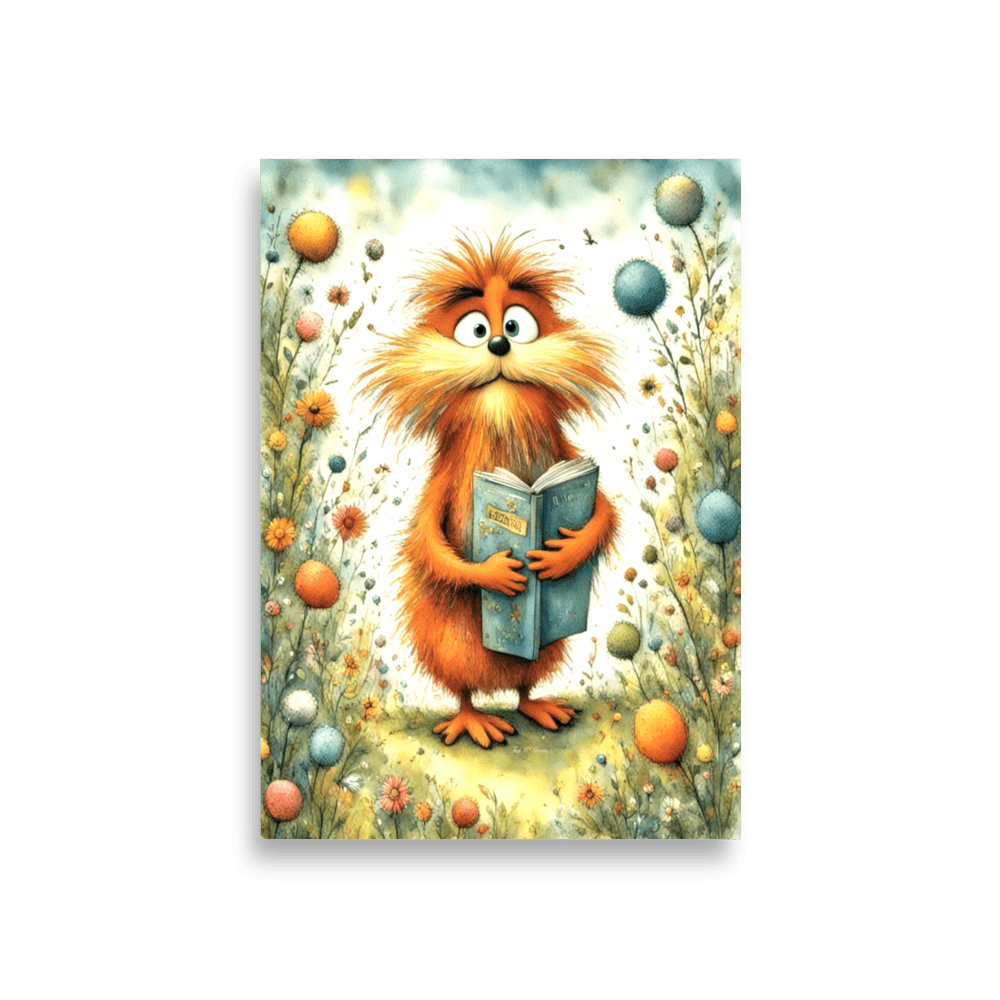 The Literary Lorax - Enhanced Matte Poster Home & Garden > Decor > Artwork > Posters, Prints, & Visual Artwork