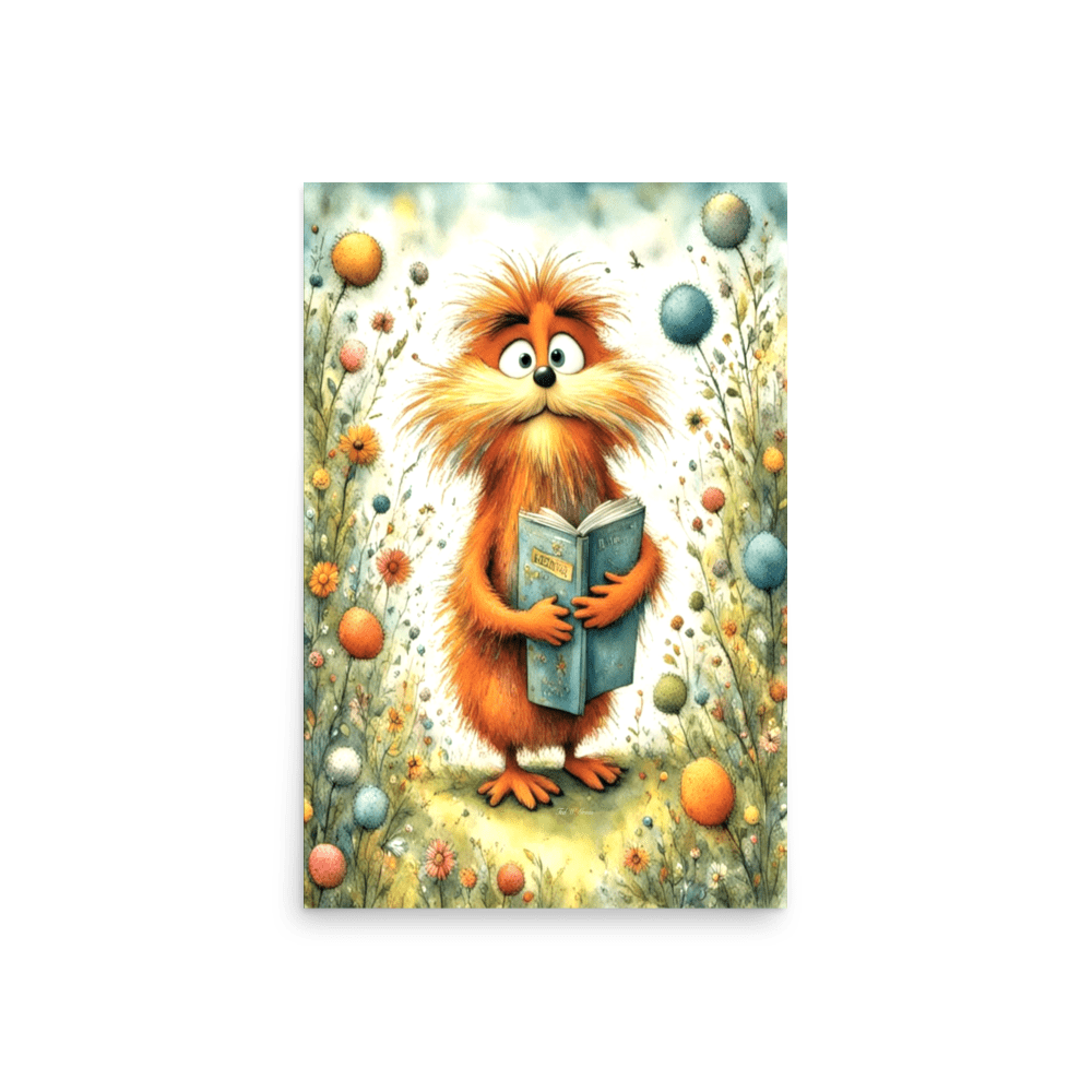 The Literary Lorax - Enhanced Matte Poster Home & Garden > Decor > Artwork > Posters, Prints, & Visual Artwork