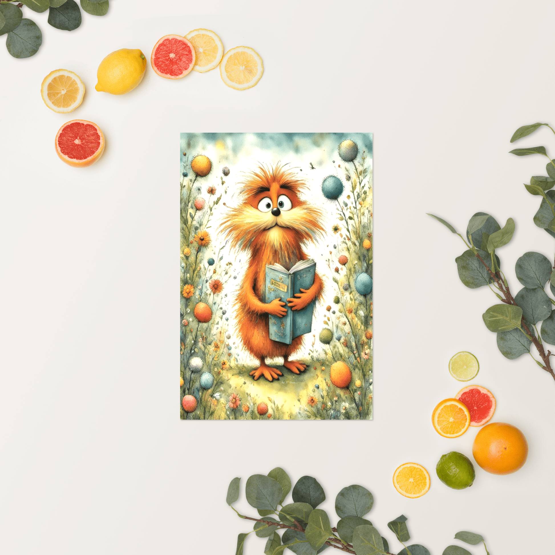 The Literary Lorax - Enhanced Matte Poster Home & Garden > Decor > Artwork > Posters, Prints, & Visual Artwork