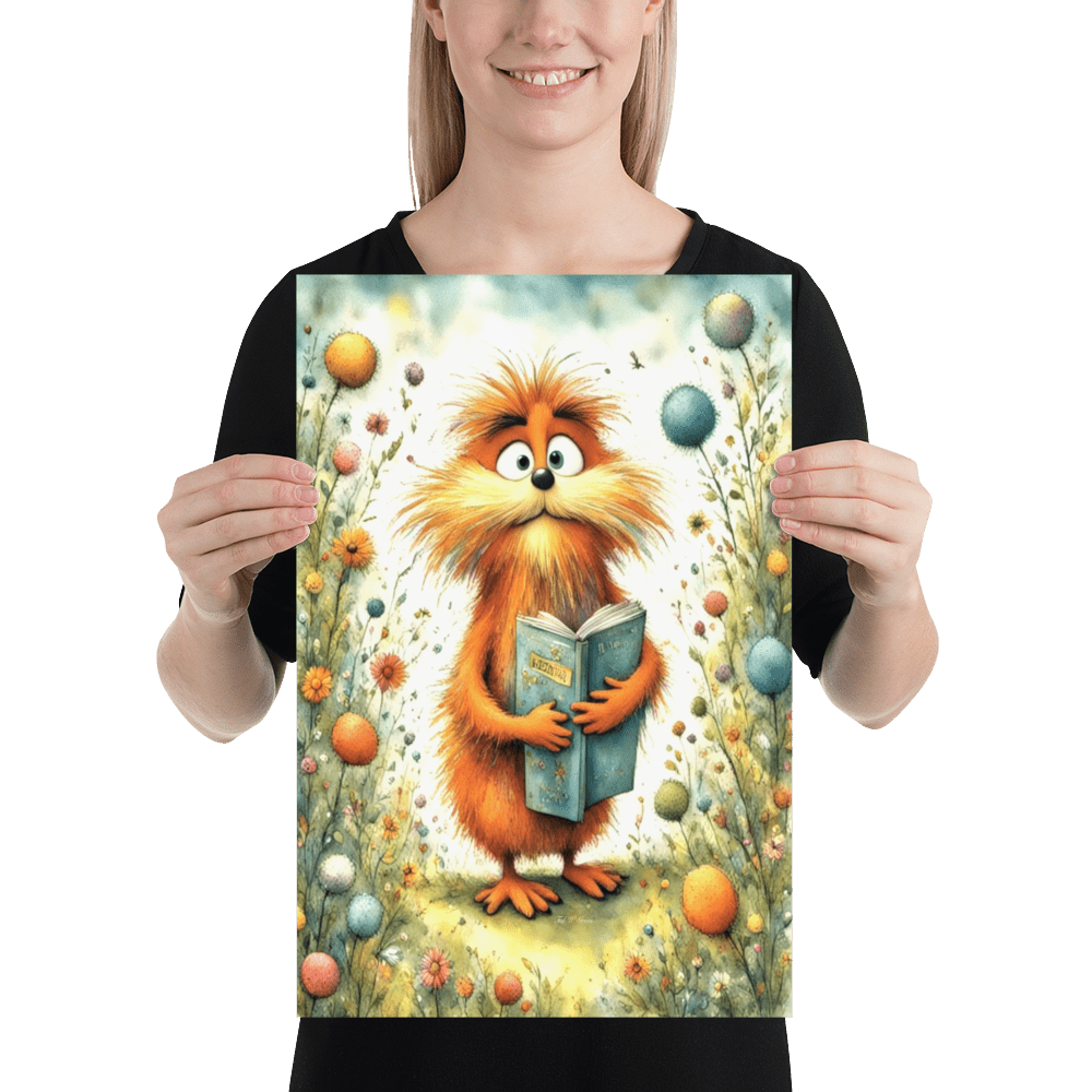 The Literary Lorax - Enhanced Matte Poster Home & Garden > Decor > Artwork > Posters, Prints, & Visual Artwork