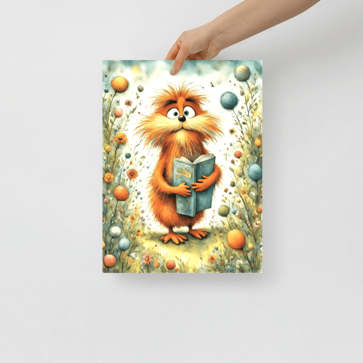 The Literary Lorax - Enhanced Matte Poster Home & Garden > Decor > Artwork > Posters, Prints, & Visual Artwork