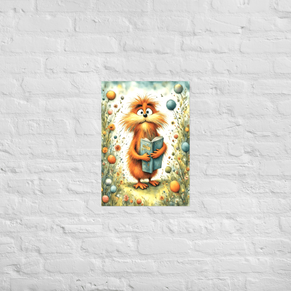 The Literary Lorax - Enhanced Matte Poster Home & Garden > Decor > Artwork > Posters, Prints, & Visual Artwork