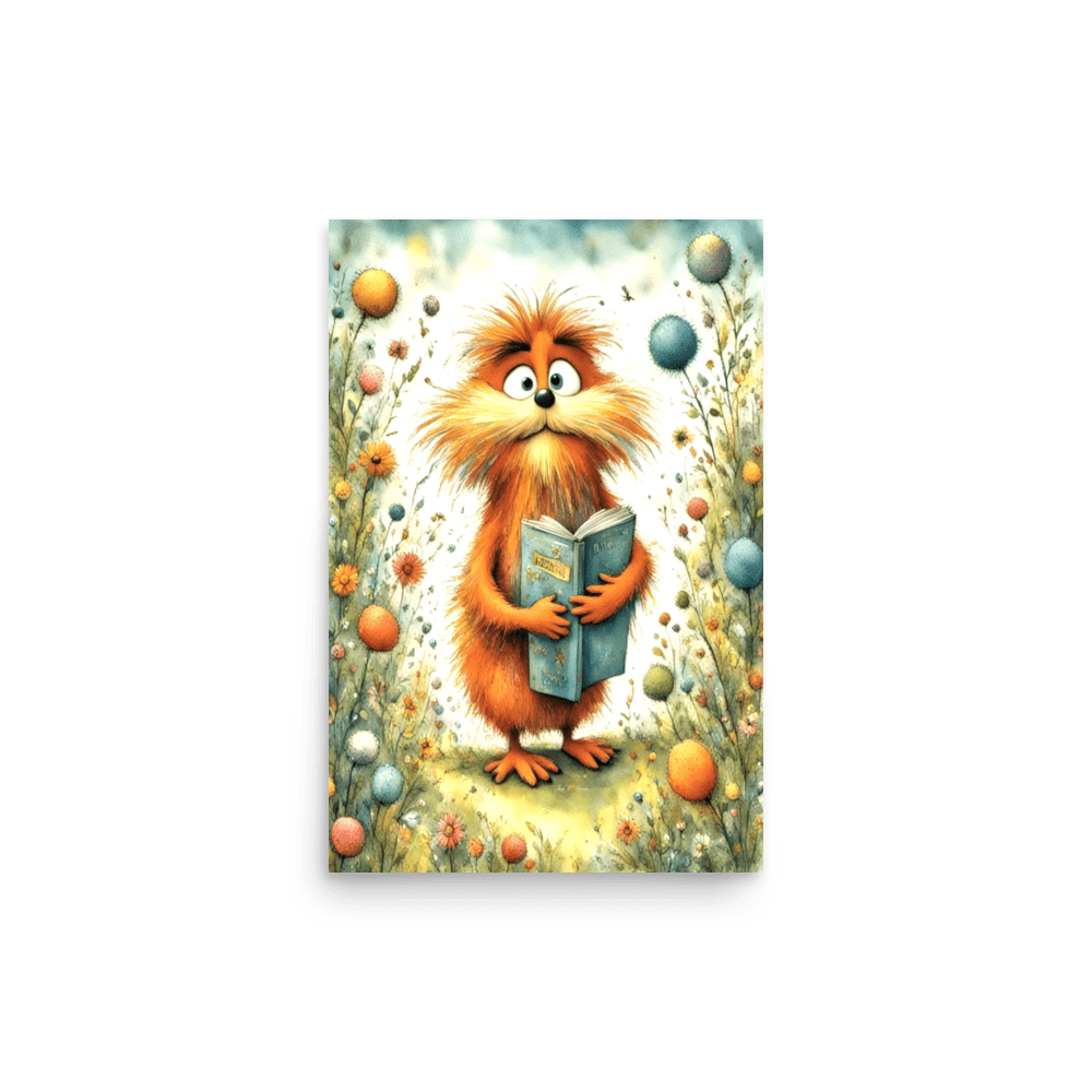 The Literary Lorax - Enhanced Matte Poster Home & Garden > Decor > Artwork > Posters, Prints, & Visual Artwork