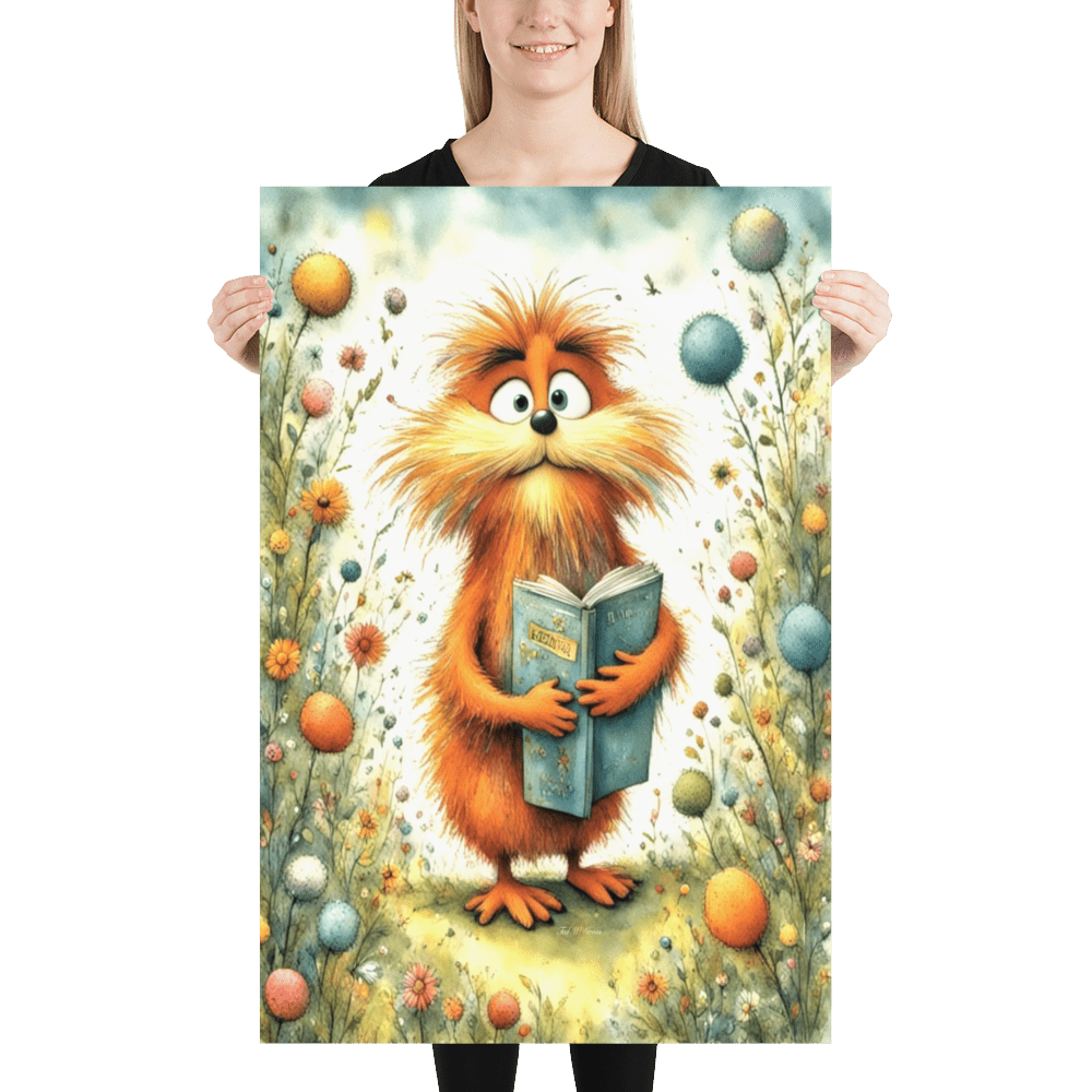 The Literary Lorax - Enhanced Matte Poster Home & Garden > Decor > Artwork > Posters, Prints, & Visual Artwork