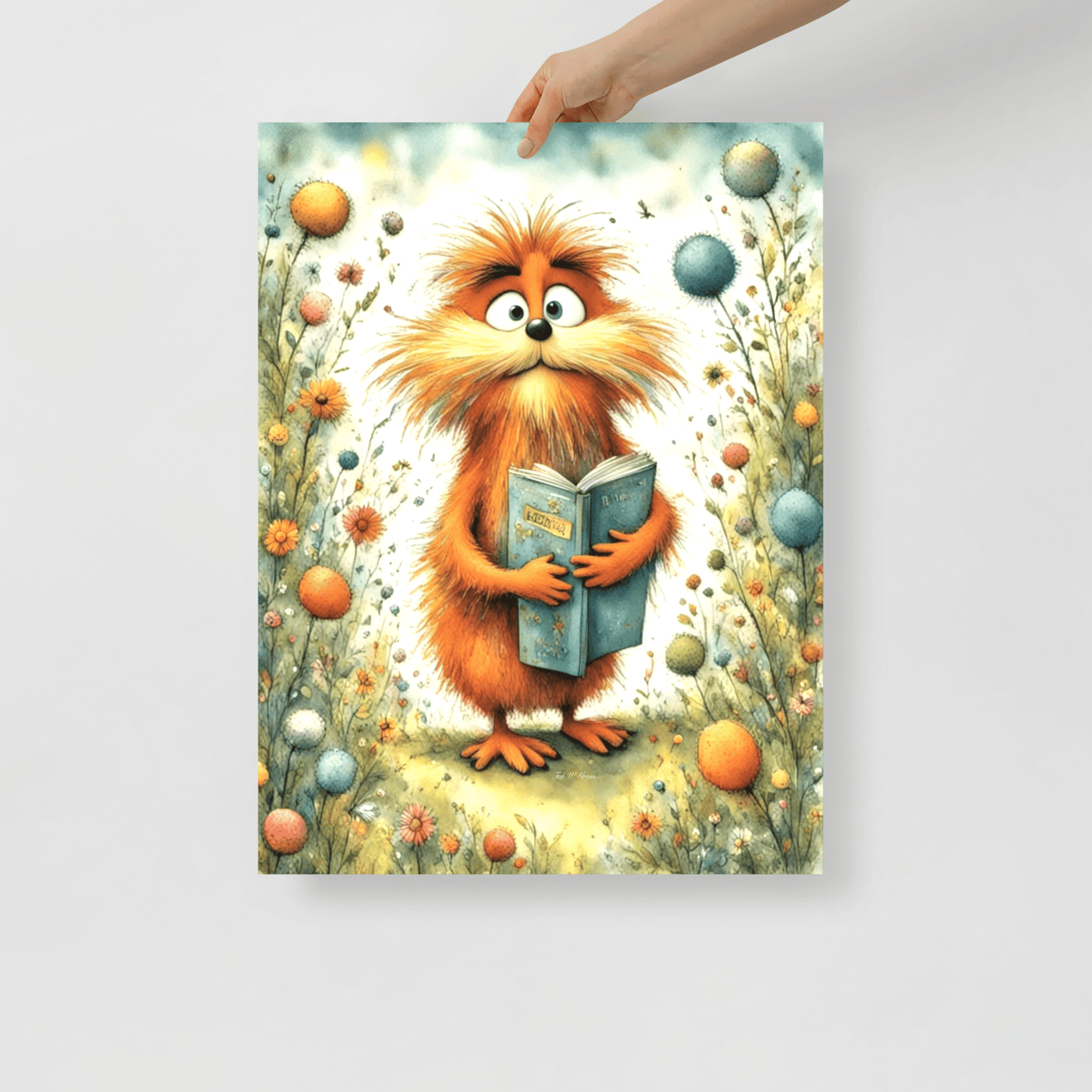 The Literary Lorax - Enhanced Matte Poster Home & Garden > Decor > Artwork > Posters, Prints, & Visual Artwork