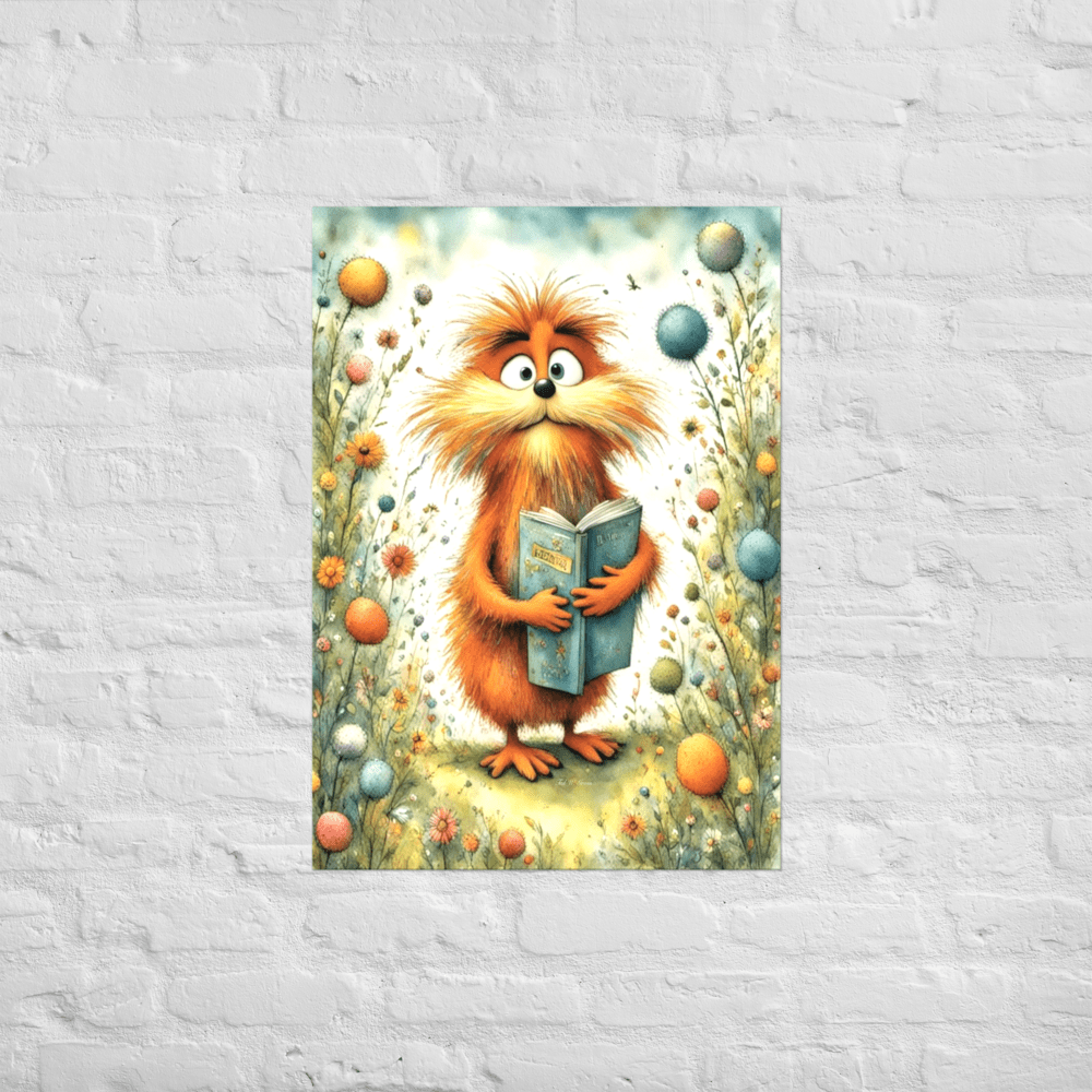 The Literary Lorax - Enhanced Matte Poster Home & Garden > Decor > Artwork > Posters, Prints, & Visual Artwork