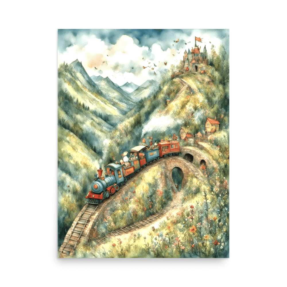 The Little Train That Could - Enhanced Matte Poster Home & Garden > Decor > Artwork > Posters, Prints, & Visual Artwork