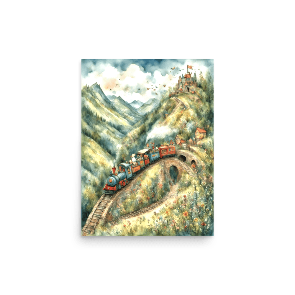 The Little Train That Could - Enhanced Matte Poster Home & Garden > Decor > Artwork > Posters, Prints, & Visual Artwork