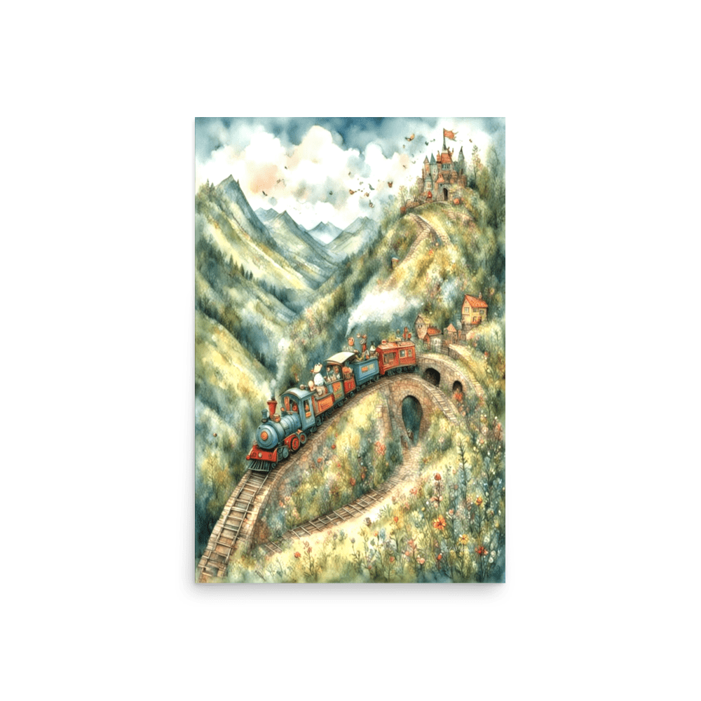 The Little Train That Could - Enhanced Matte Poster Home & Garden > Decor > Artwork > Posters, Prints, & Visual Artwork