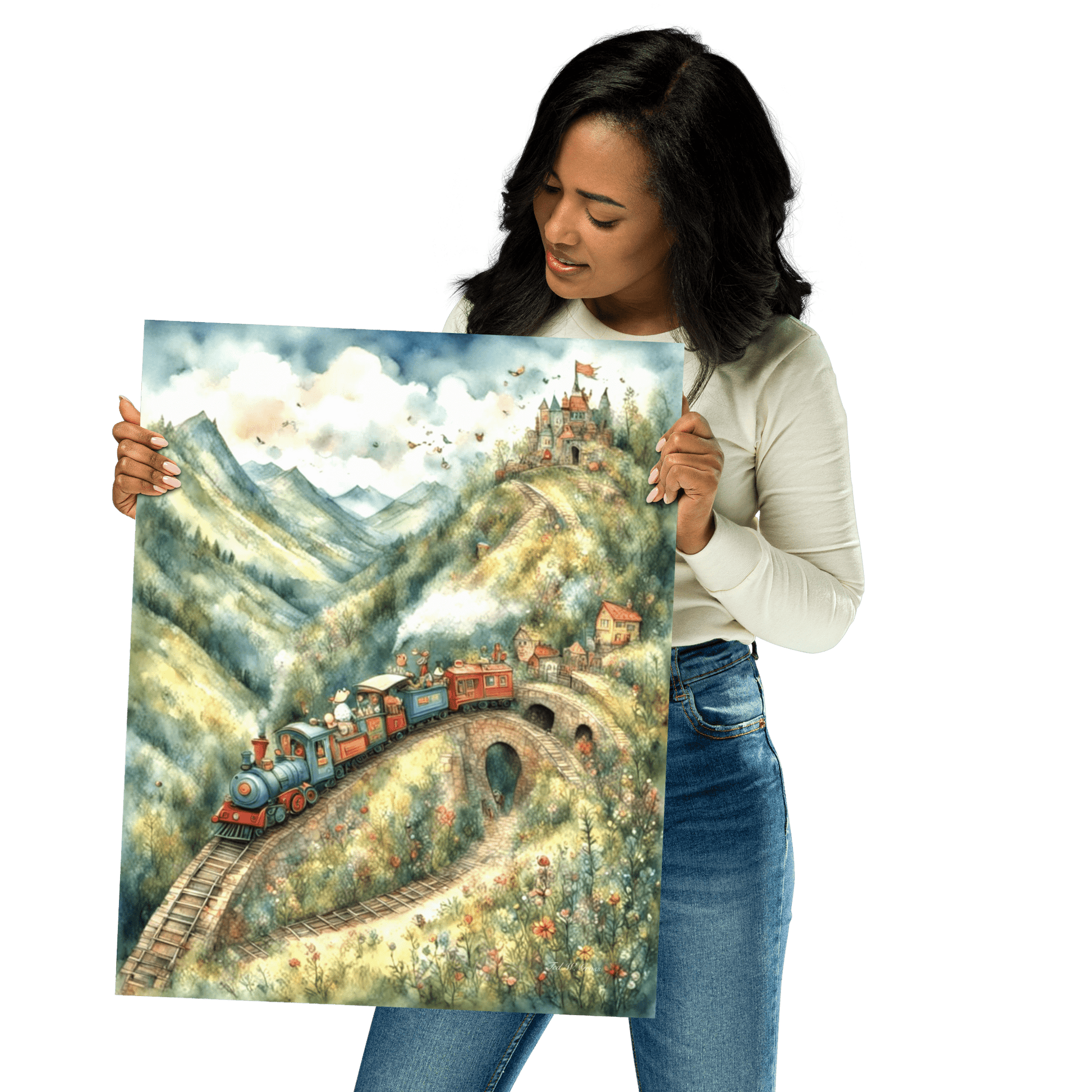 The Little Train That Could - Enhanced Matte Poster Home & Garden > Decor > Artwork > Posters, Prints, & Visual Artwork