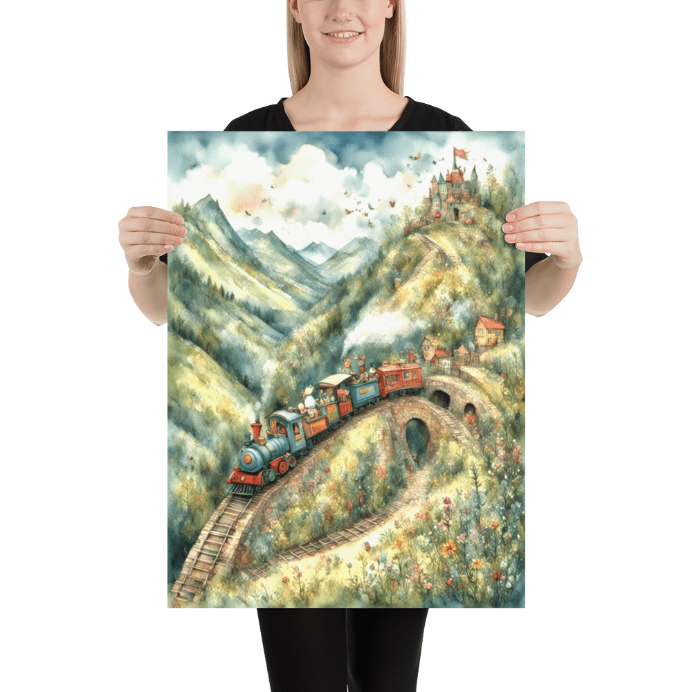 The Little Train That Could - Enhanced Matte Poster Home & Garden > Decor > Artwork > Posters, Prints, & Visual Artwork