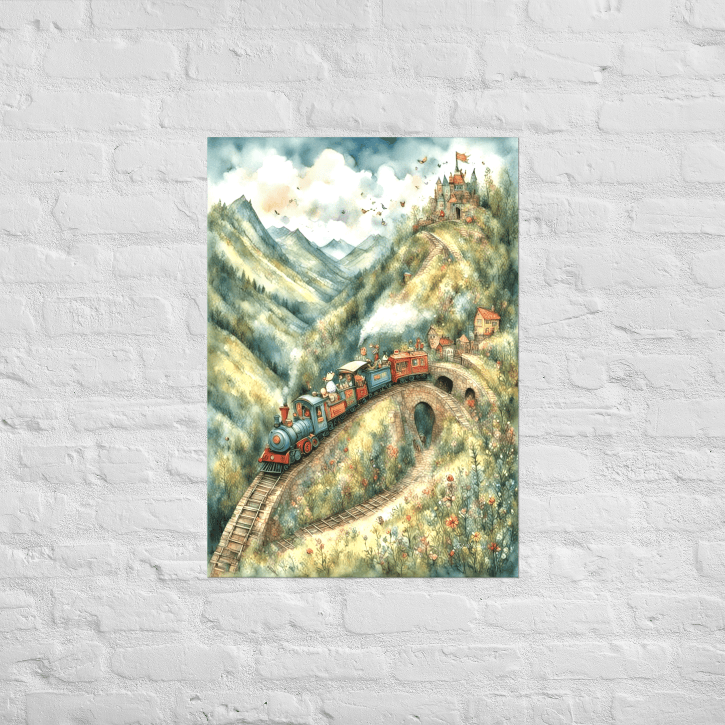 The Little Train That Could - Enhanced Matte Poster Home & Garden > Decor > Artwork > Posters, Prints, & Visual Artwork