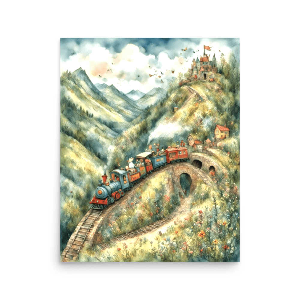 The Little Train That Could - Enhanced Matte Poster Home & Garden > Decor > Artwork > Posters, Prints, & Visual Artwork