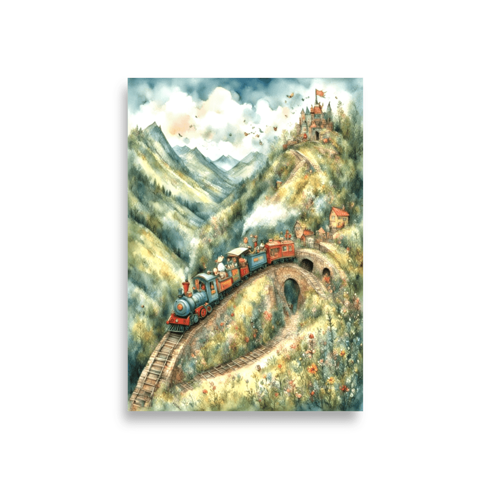 The Little Train That Could - Enhanced Matte Poster Home & Garden > Decor > Artwork > Posters, Prints, & Visual Artwork