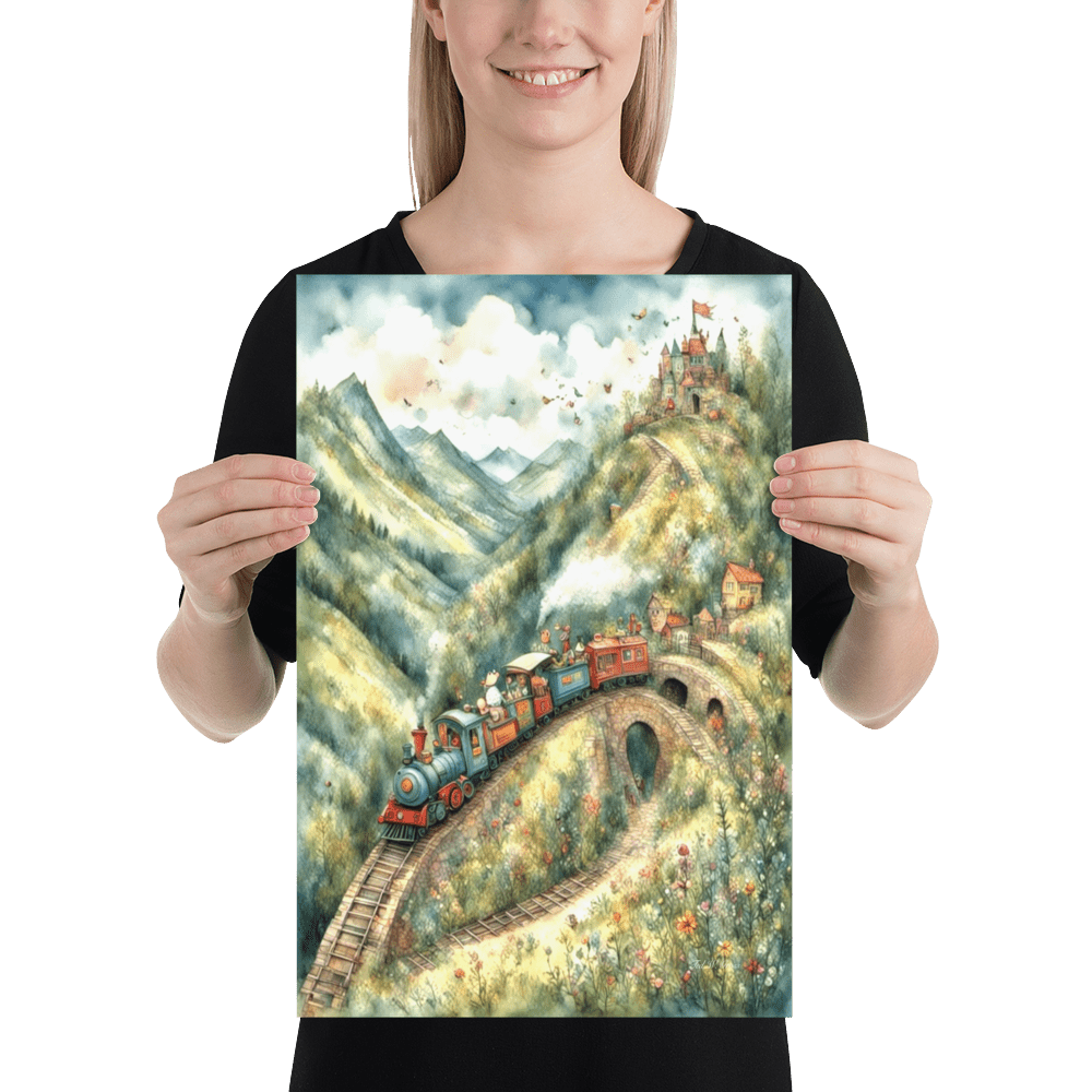 The Little Train That Could - Enhanced Matte Poster Home & Garden > Decor > Artwork > Posters, Prints, & Visual Artwork