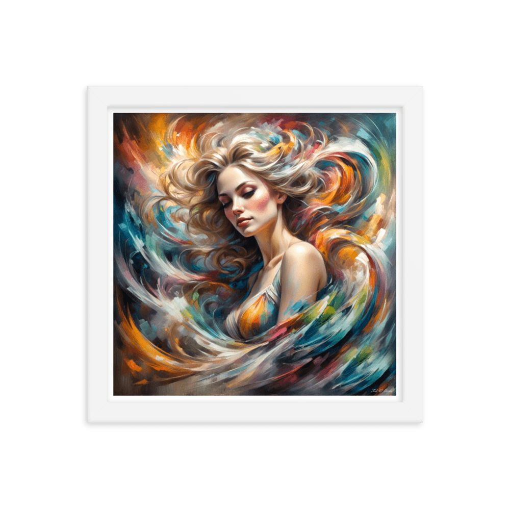 The Luminous Enigma - Framed Matte Poster Home & Garden > Decor > Artwork > Posters, Prints, & Visual Artwork