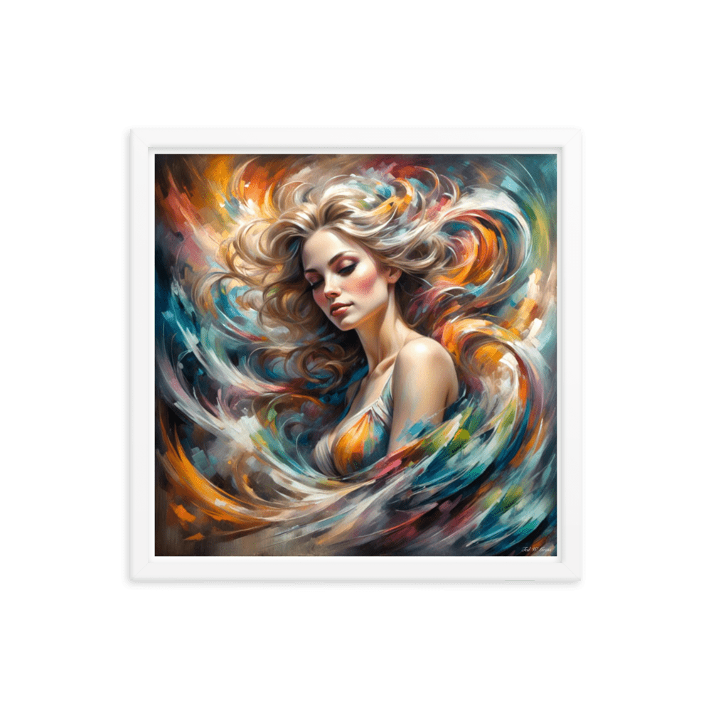 The Luminous Enigma - Framed Matte Poster Home & Garden > Decor > Artwork > Posters, Prints, & Visual Artwork